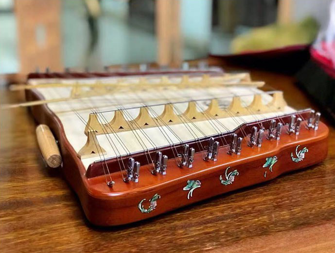 Musical Instrument Guzheng - Small dulcimer yangqin treble dulcimer musical