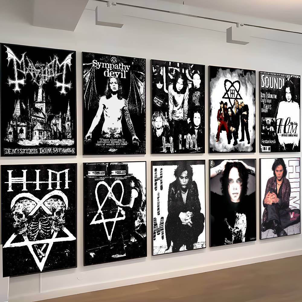 Musical Instrument Poster - Rock H-hIM Band Anime Anime Posters