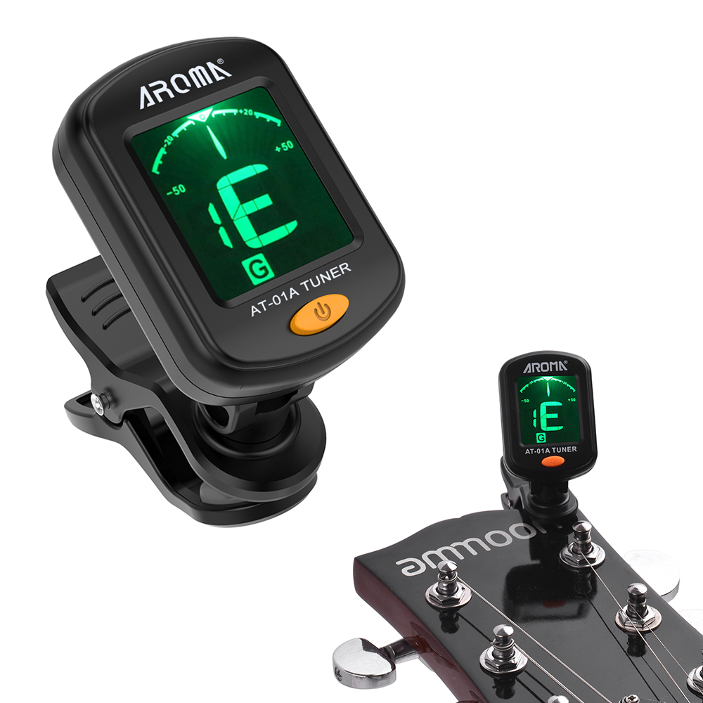 Musical Instrument Art - AT-01A Rotatable Clip-on Tuner Universal 12