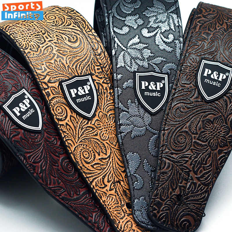 Musical Instrument Poster - Widen PU Leather Acoustic Guitar Strap