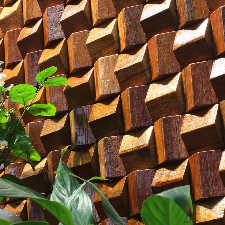 Musical Instrument Poster - Wood Wall Covering Diffuser Mosaic Tile