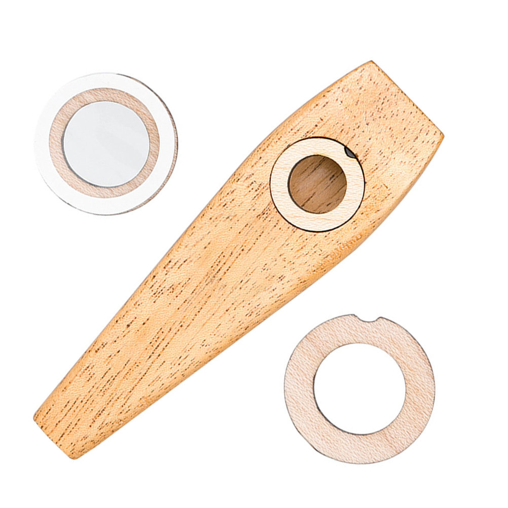 Musical Instrument I Play - 1Set Wooden Kazoo Musical Instrument for