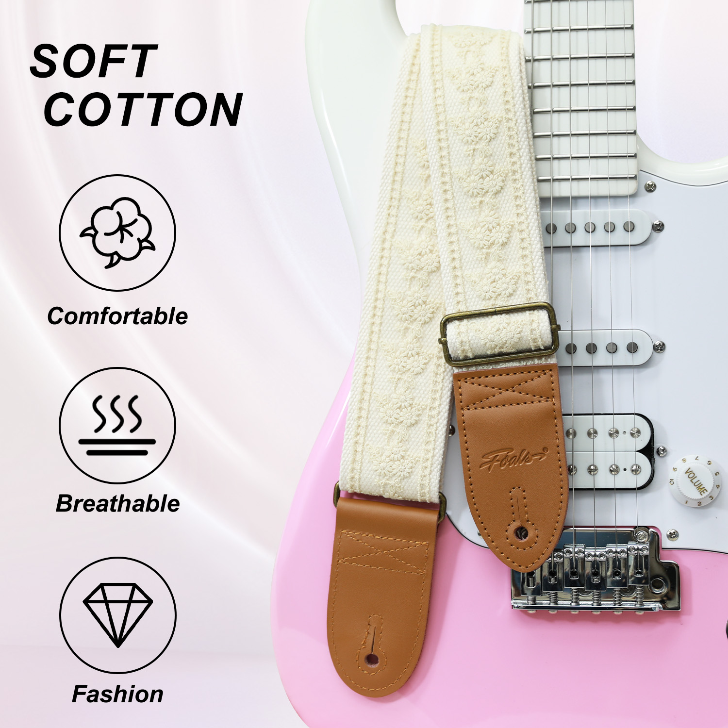 FOALS Guitar Straps Folk Bass  - Musical Instrument Art のレビューと価格
