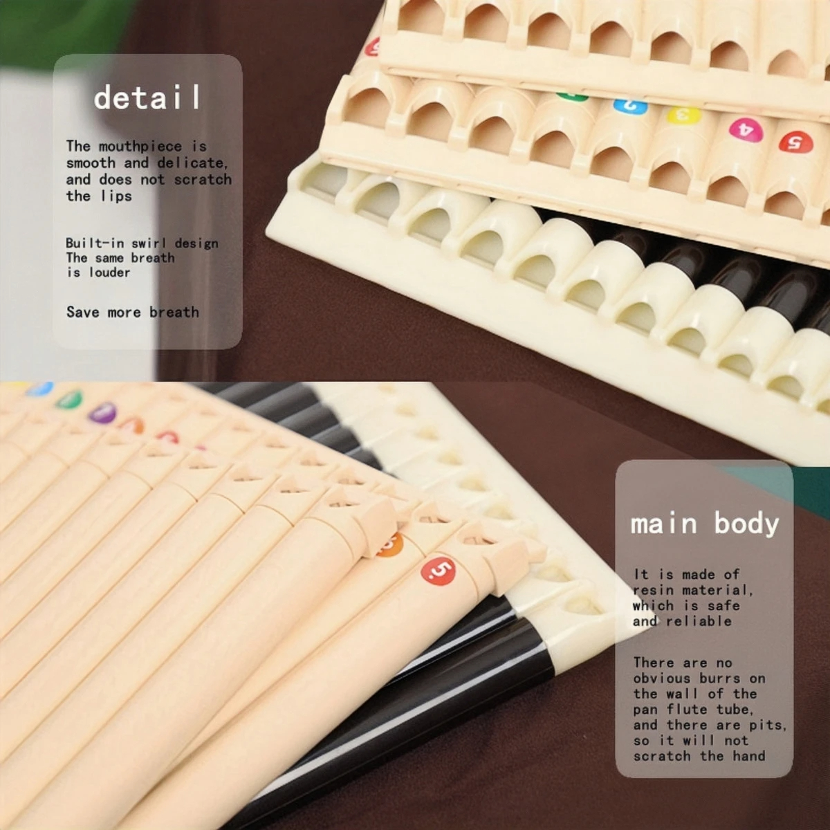 Miwayer Pan Flute 18 Pipes Eco - Musical Instrument Pipe のレビューと価格