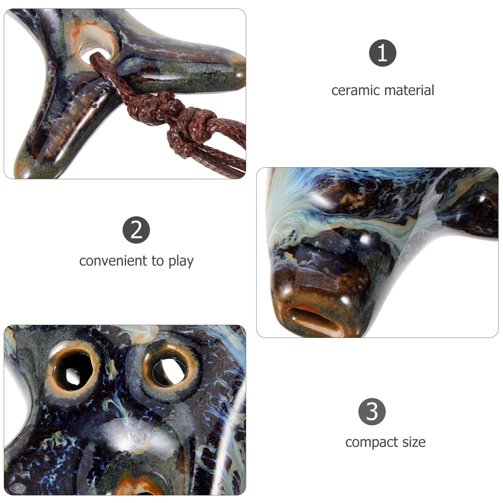 Ceramic Ocarina 6 Holes Musica - Musical Instrument I Play のレビューと価格