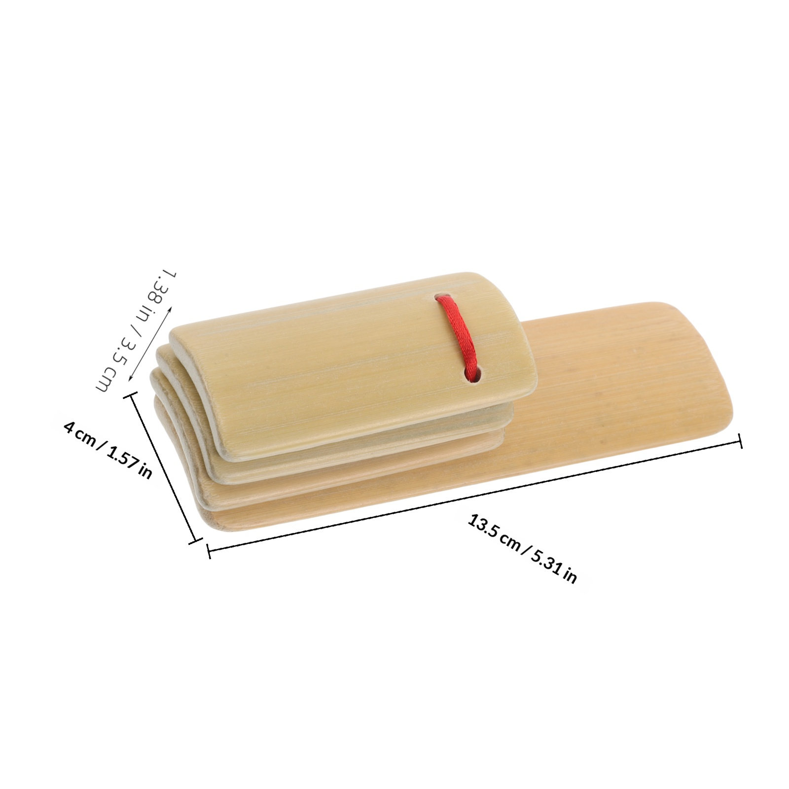 4Pcs Wooden Bamboo Clapper Set - Musical Instrument In Chinese のレビューと価格