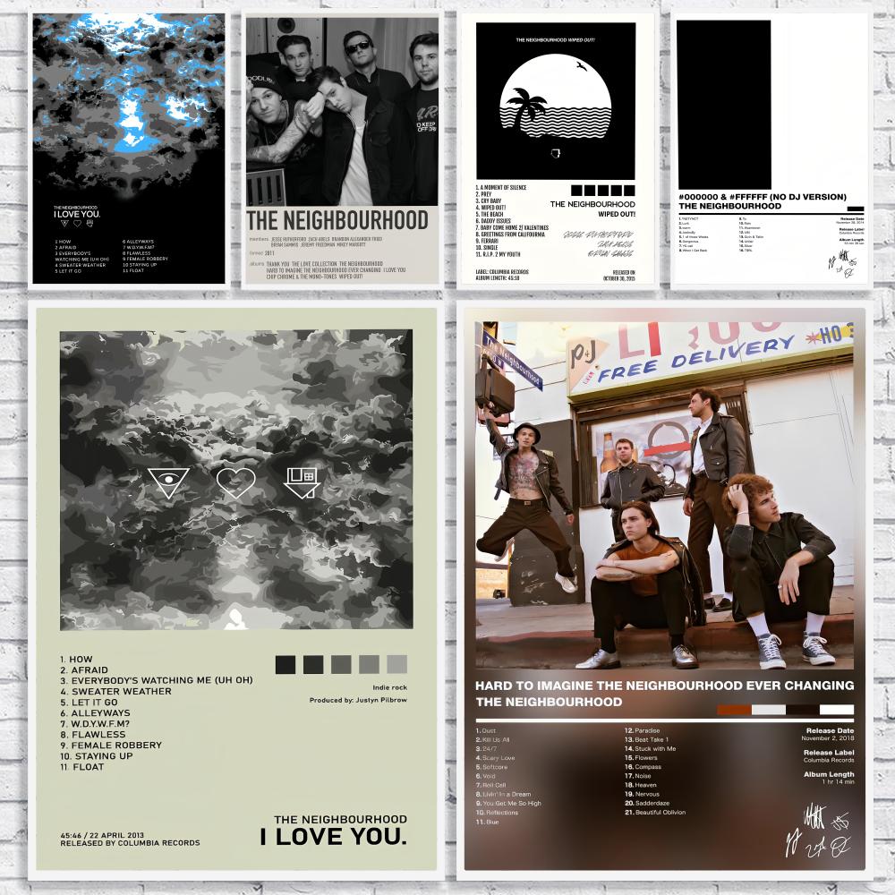Indie Rock Band T-The Neighbou - Musical Instrument Poster のレビューと価格