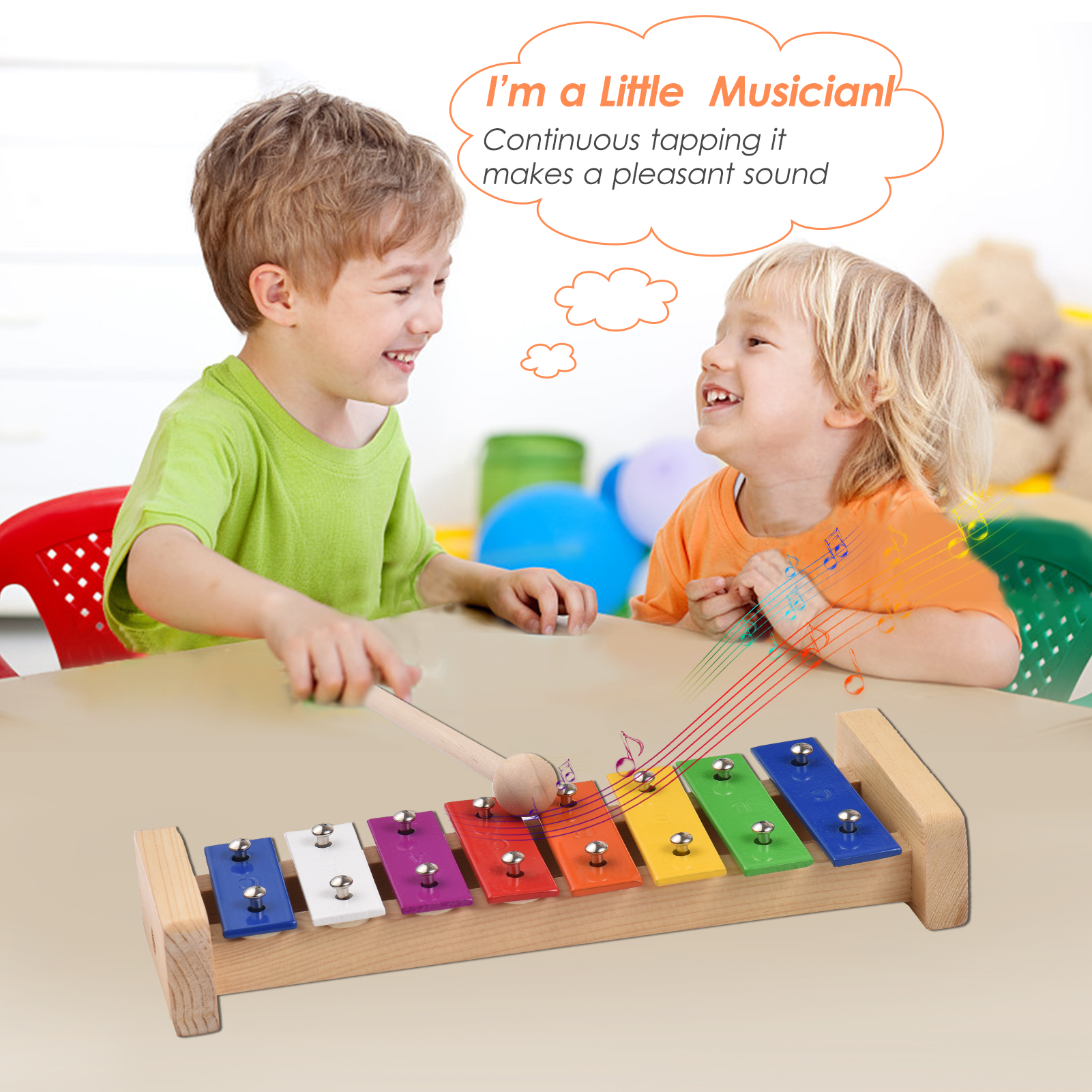 8 Keys Compact Size Xylophone  - Musical Instrument Mallet のレビューと価格