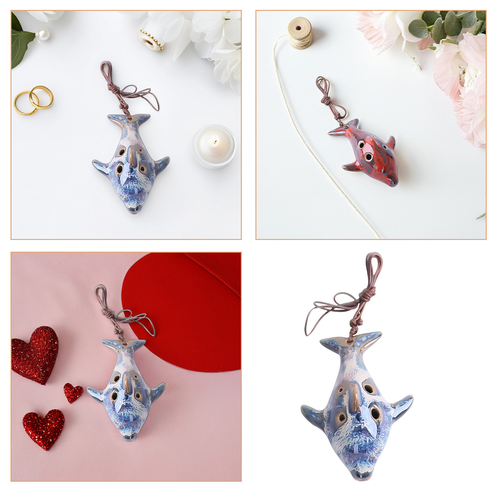 1Pcs 6 Hole Ceramic Ocarina Fl - Musical Instrument I Play のレビューと価格