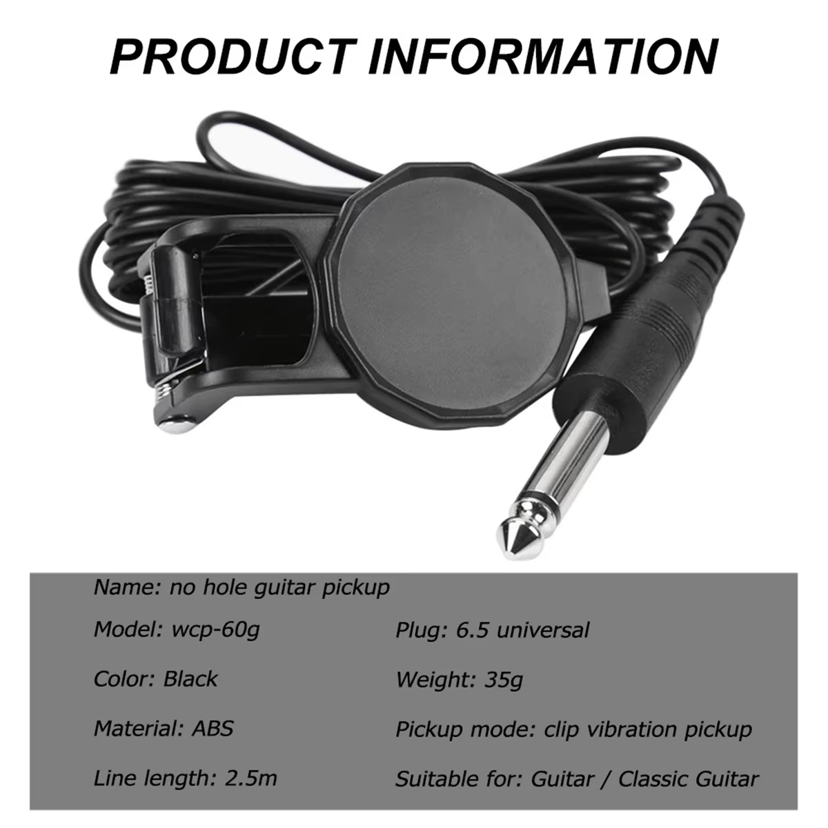 Audio Jack Clip On Pickup/2.5  - Musical Instrument Art のレビューと価格