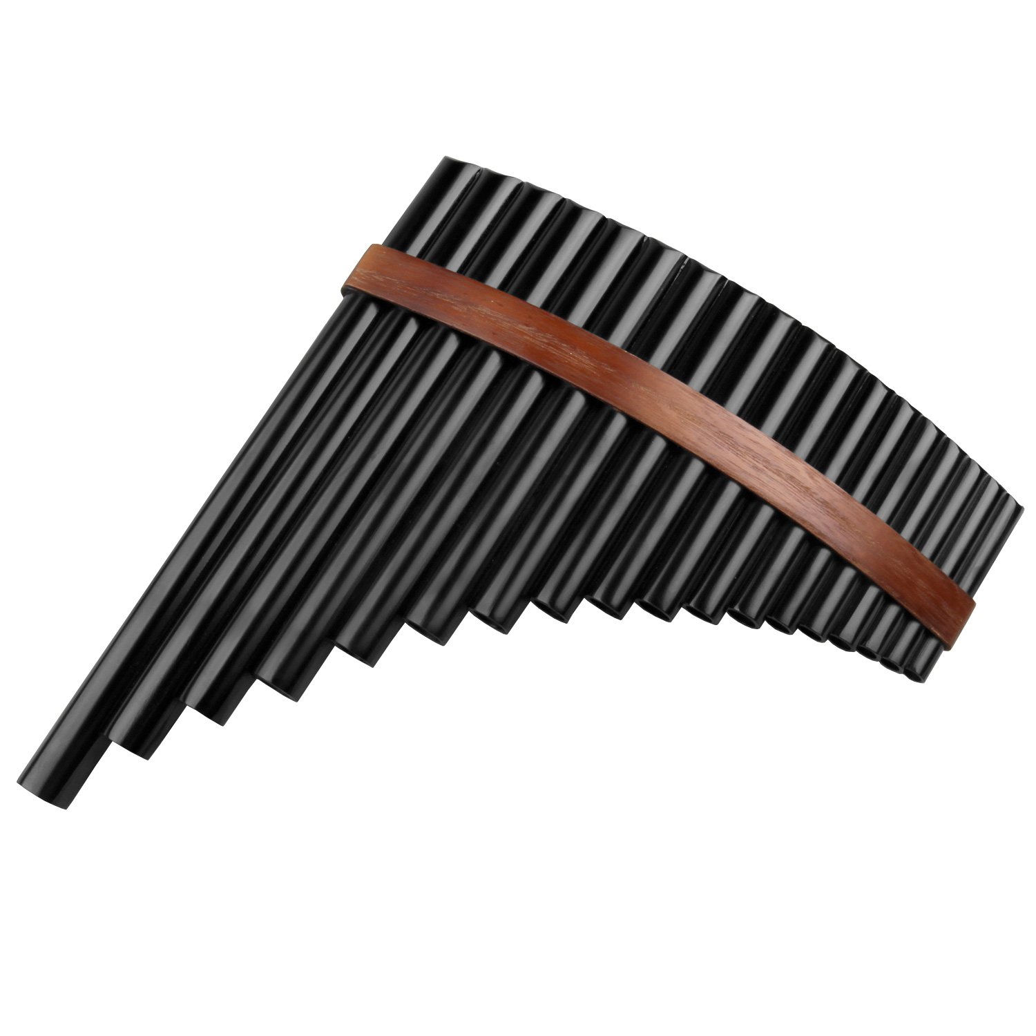 18 Pipes BrownPan Flute F Key  - Musical Instrument Pipe のレビューと価格