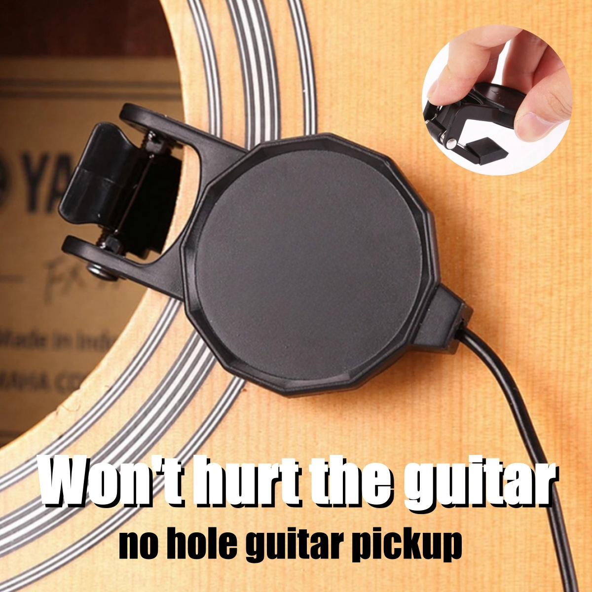 Audio Jack Clip On Pickup for  - Musical Instrument Art のレビューと価格