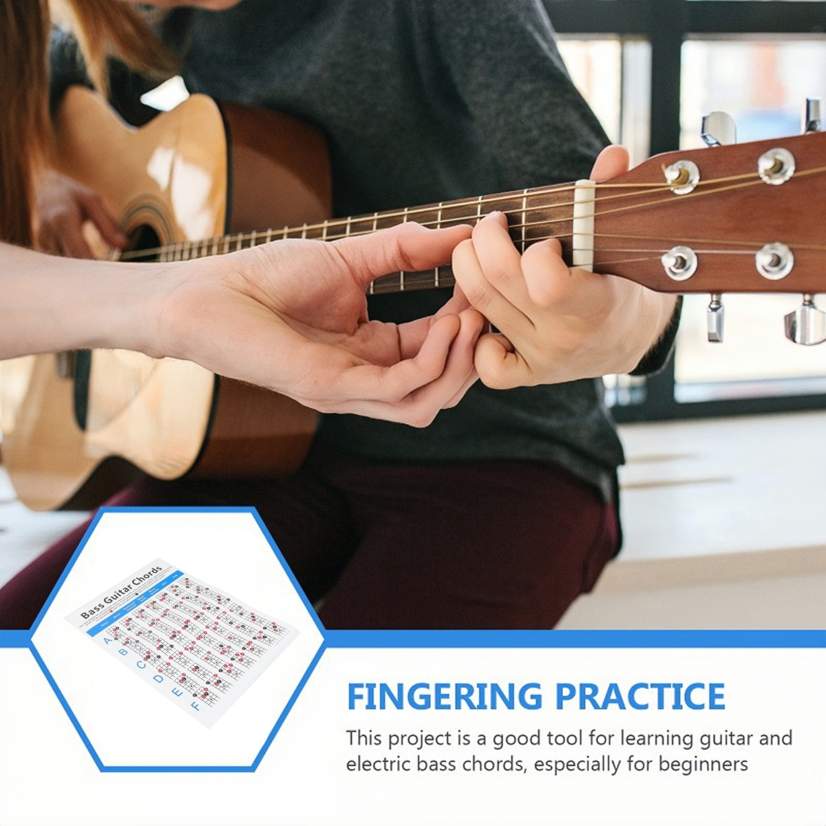 Miwayer Guitar Chord Practice  - Musical Instrument Poster のレビューと価格