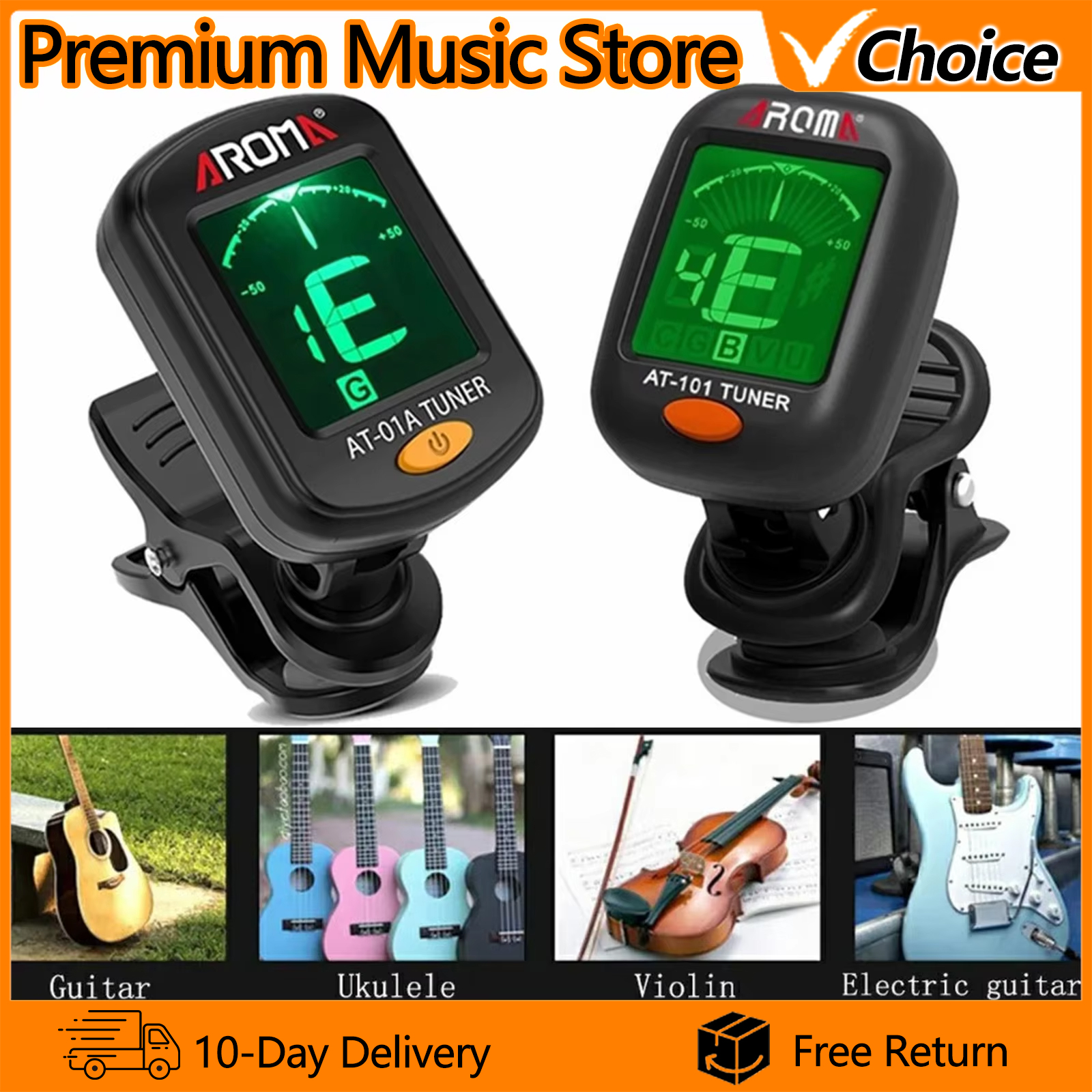 IRIN Guitar Tuner AT-01A/101 F - Musical Instrument Art のレビューと価格