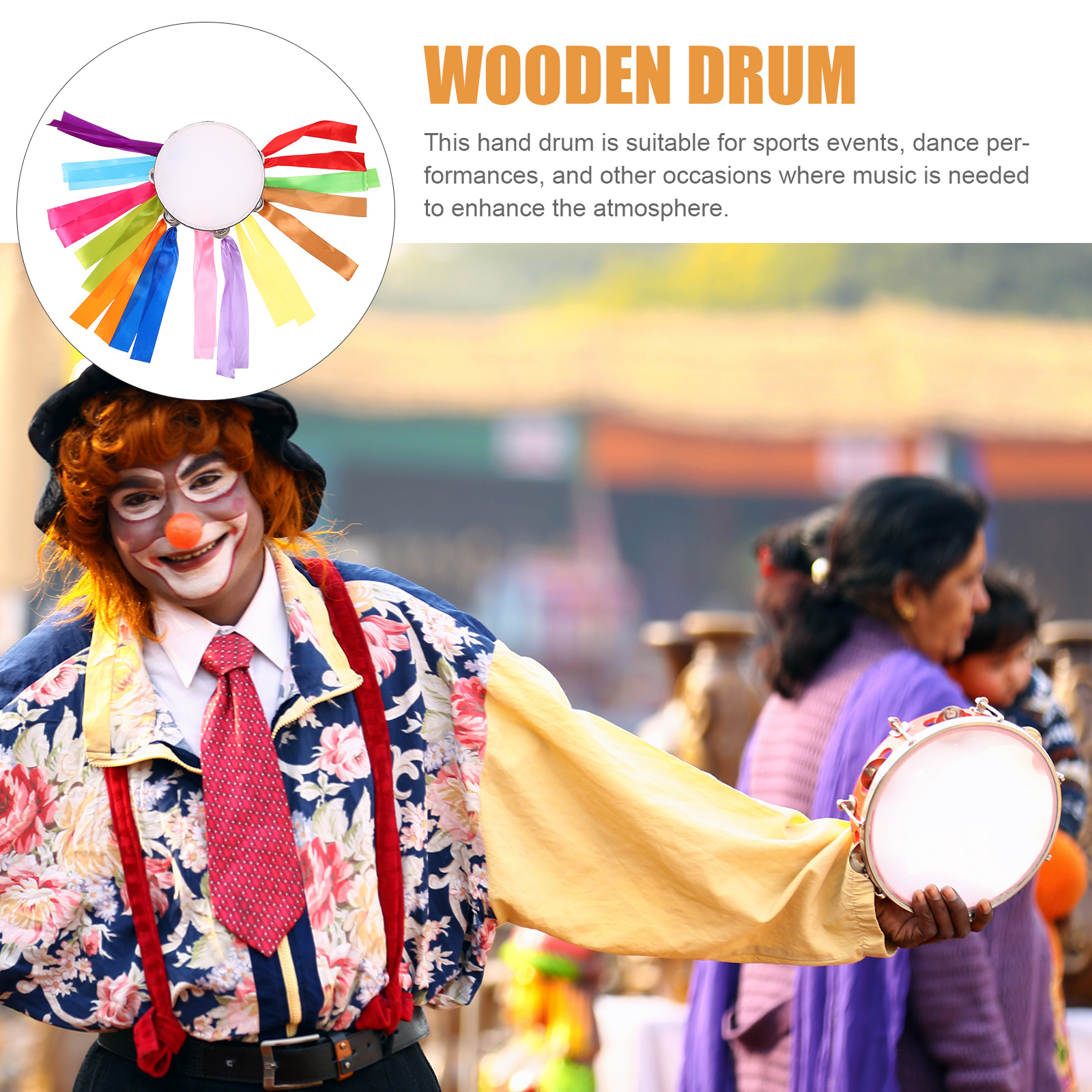 Thickened Ribbon Hand Drum Woo - Musical Instrument I Play のレビューと価格