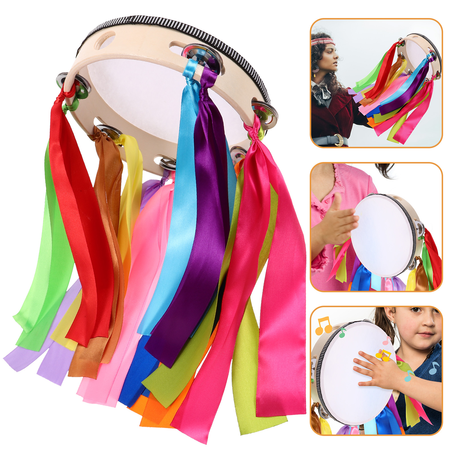 Thickened Ribbon Hand Drum Woo - Musical Instrument I Play のレビューと価格