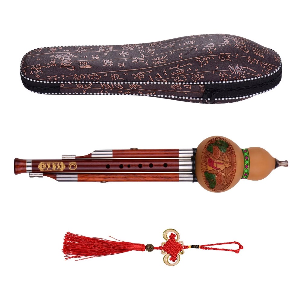3-Tone C Key Hulusi Gourd Flut - Musical Instrument In Chinese のレビューと価格