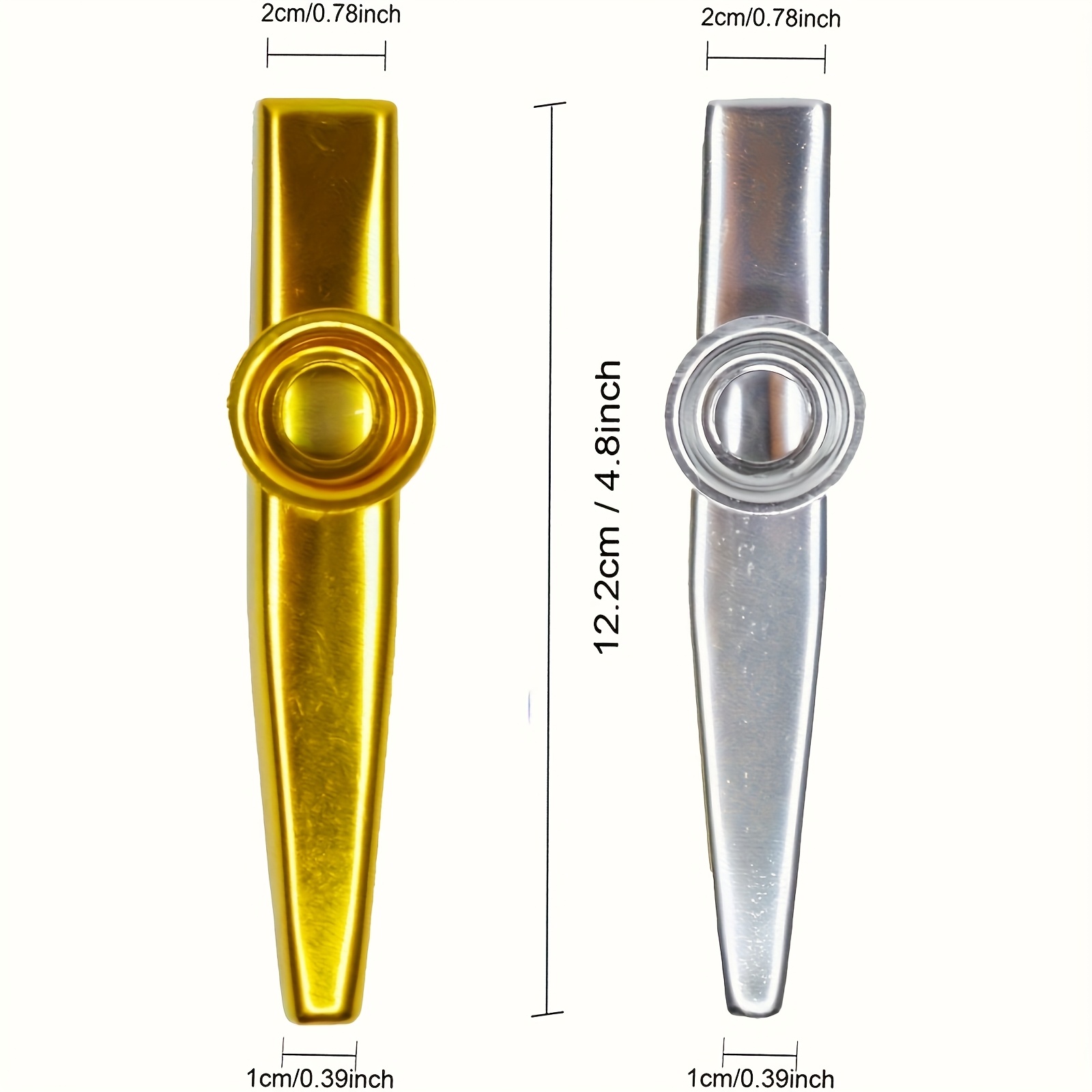 7pcs Metal Kazoos Simple Desig - Musical Instrument Art のレビューと価格