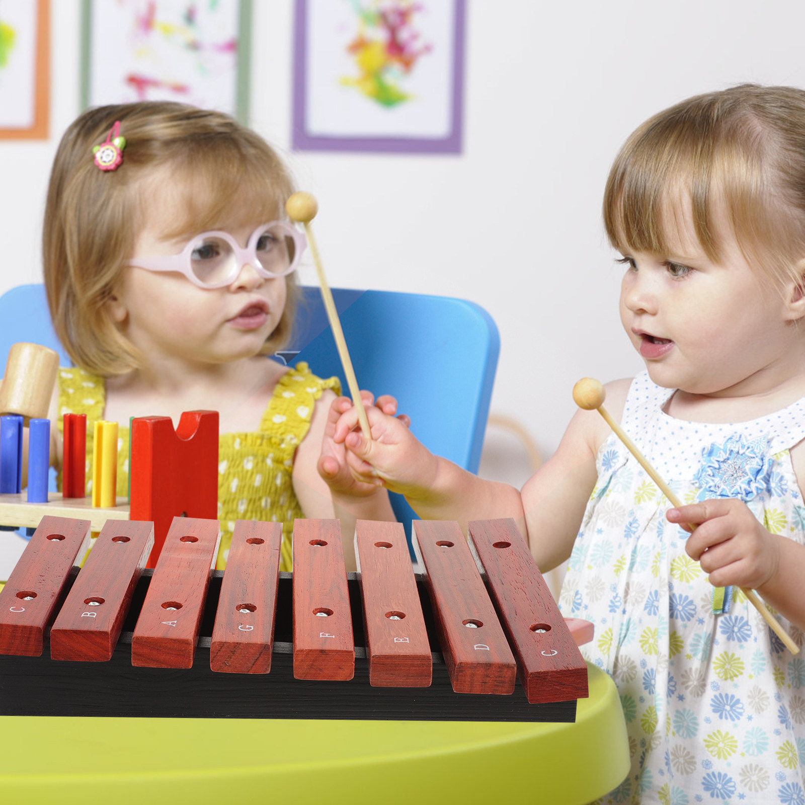 8 Note Wooden Xylophone for Be - Musical Instrument Mallet のレビューと価格