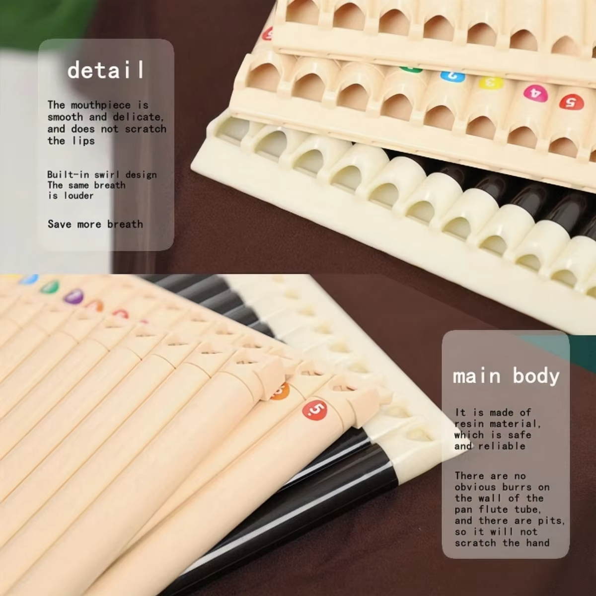 Miwayer 18 Pipes Pan Flute C T - Musical Instrument Pipe のレビューと価格