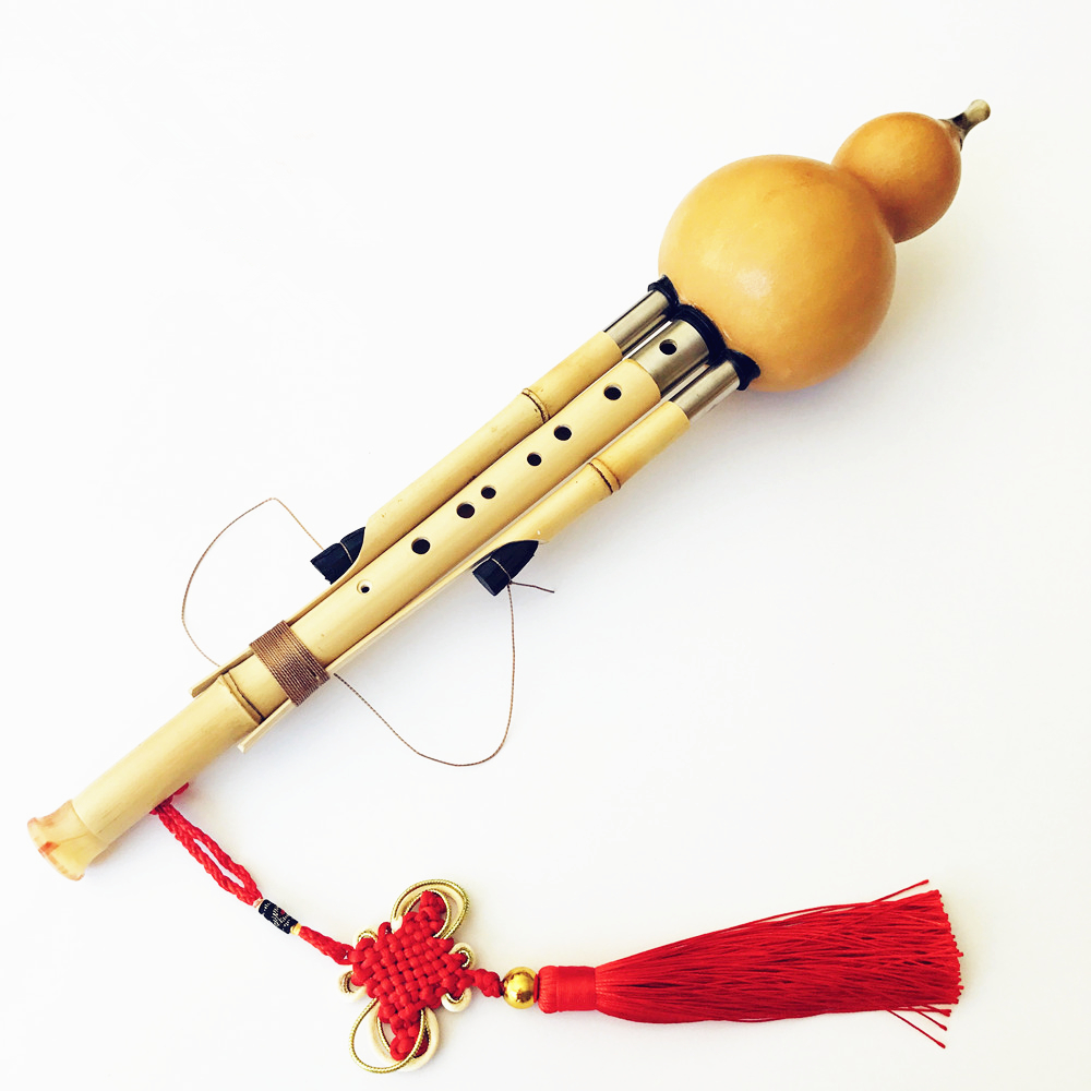 Chinese Handmade Hulusi Golden - Musical Instrument In Chinese のレビューと価格