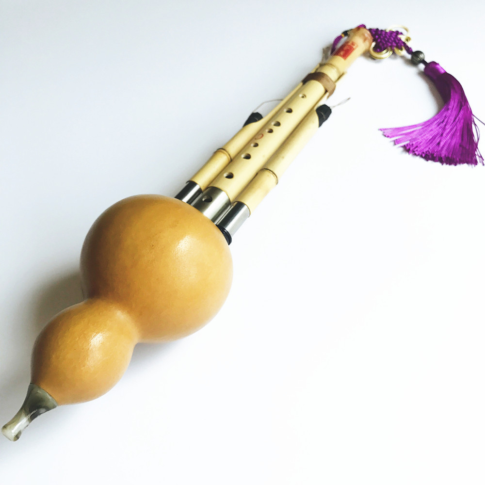 Chinese Handmade Hulusi Golden - Musical Instrument In Chinese のレビューと価格