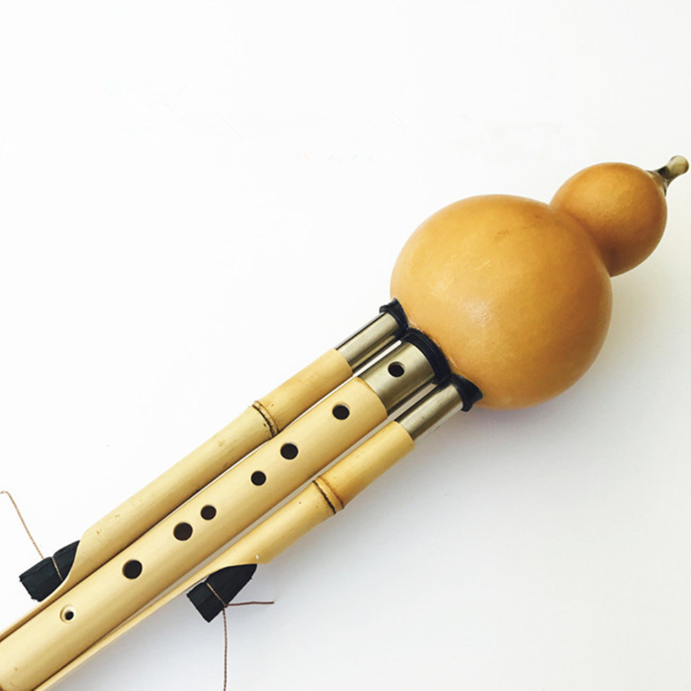 Chinese Handmade Hulusi Golden - Musical Instrument In Chinese のレビューと価格