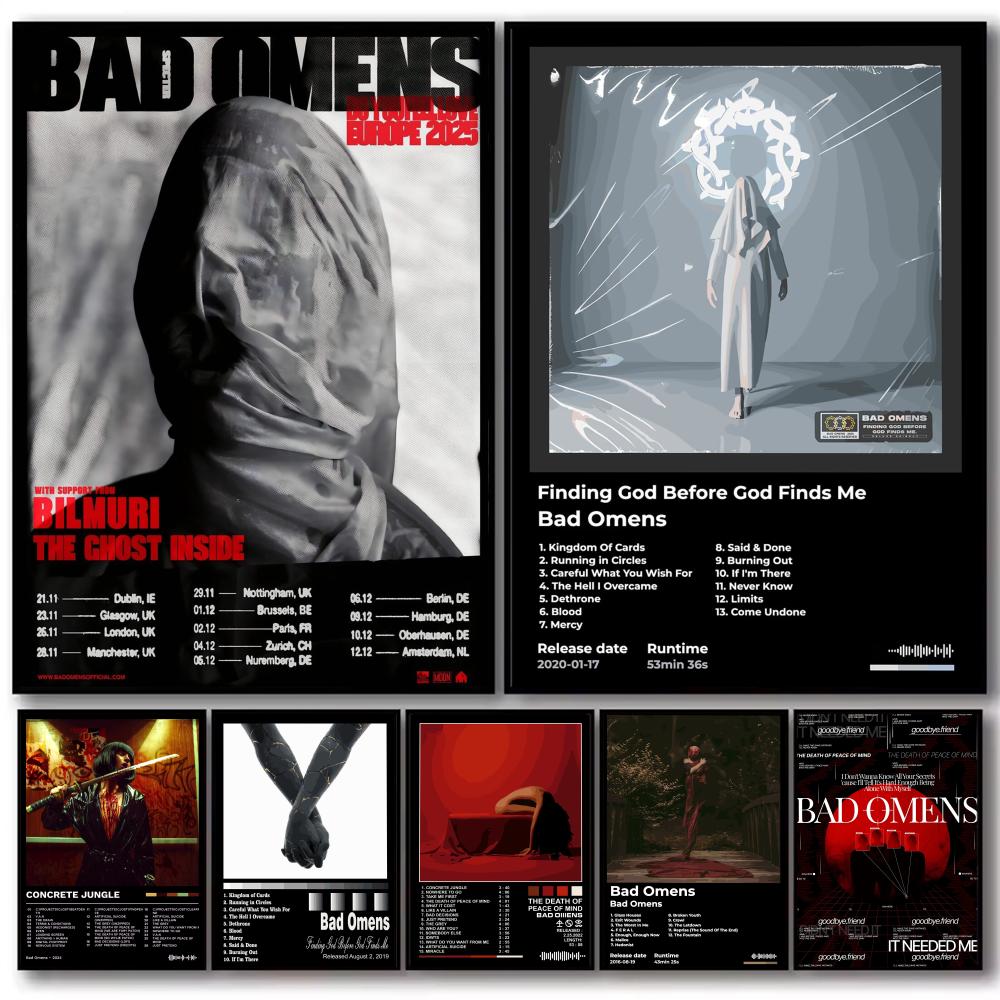 Rock Band Album B-Bad Omens Po - Musical Instrument Poster のレビューと価格