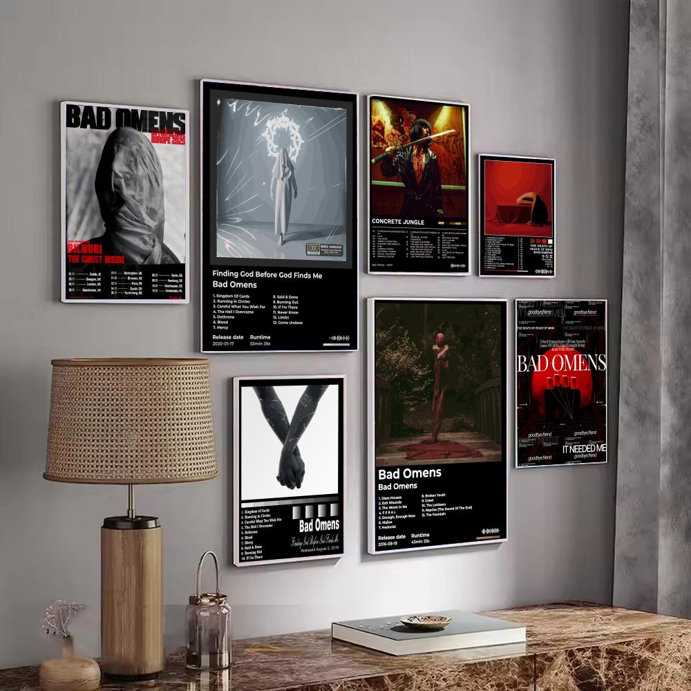Rock Band Album B-Bad Omens Po - Musical Instrument Poster のレビューと価格