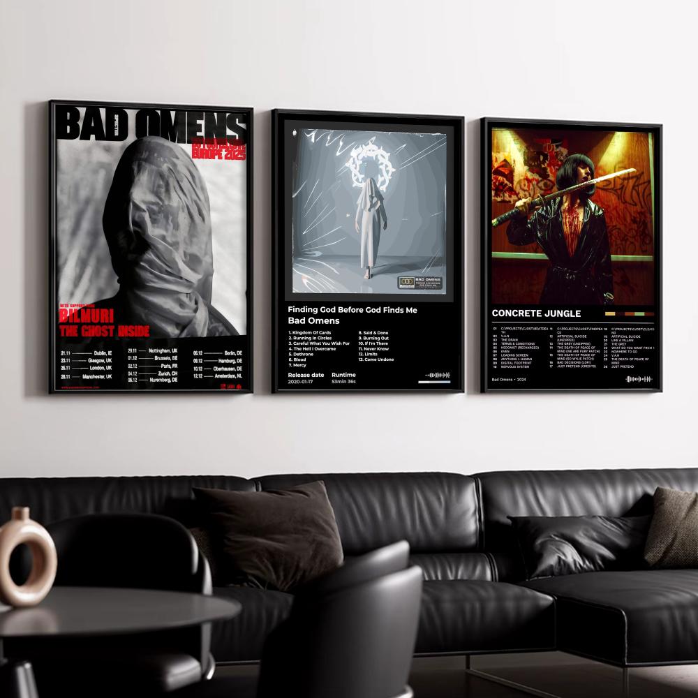 Rock Band Album B-Bad Omens Po - Musical Instrument Poster のレビューと価格