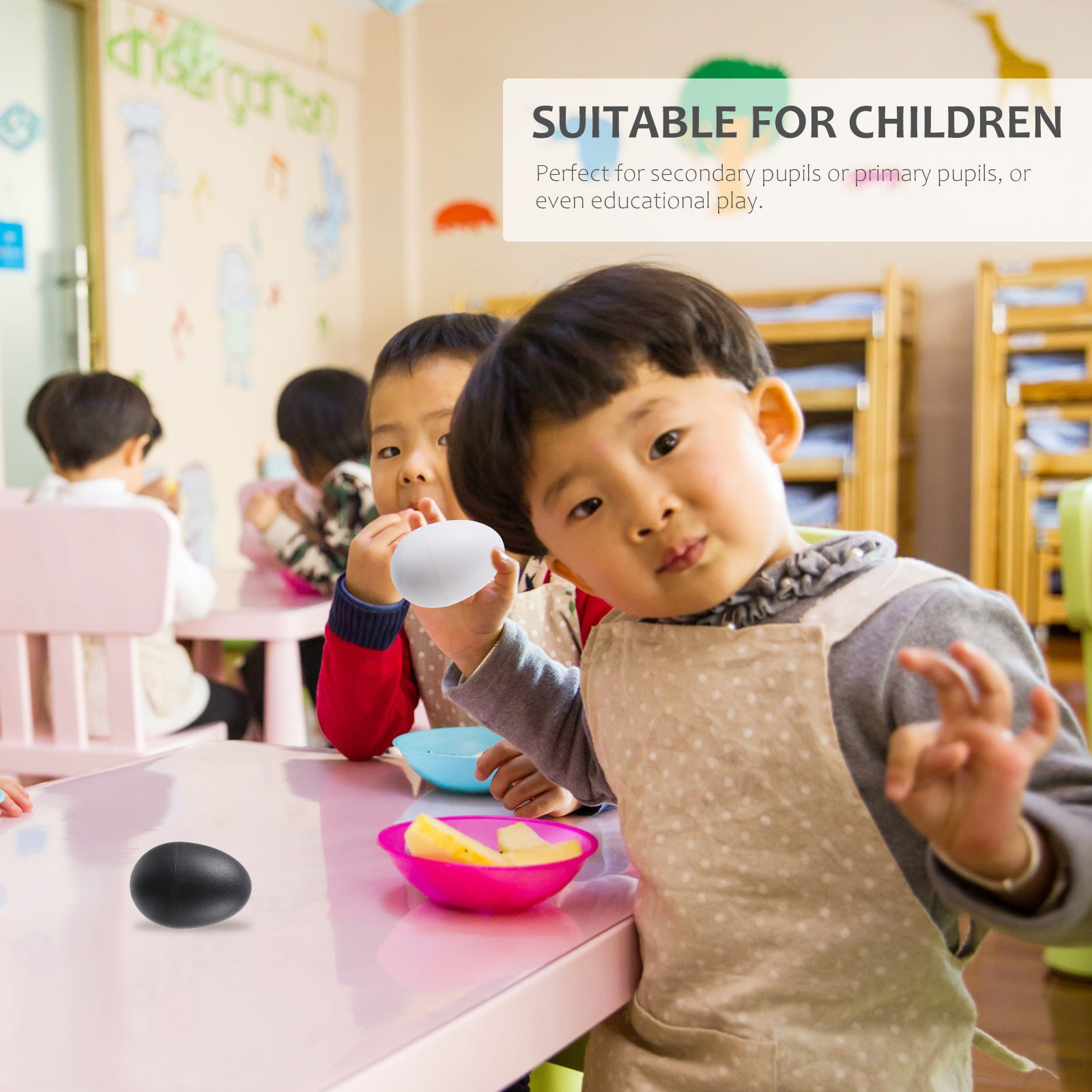 10Pcs Plastic Egg Musical Shak - Musical Instrument I Play のレビューと価格
