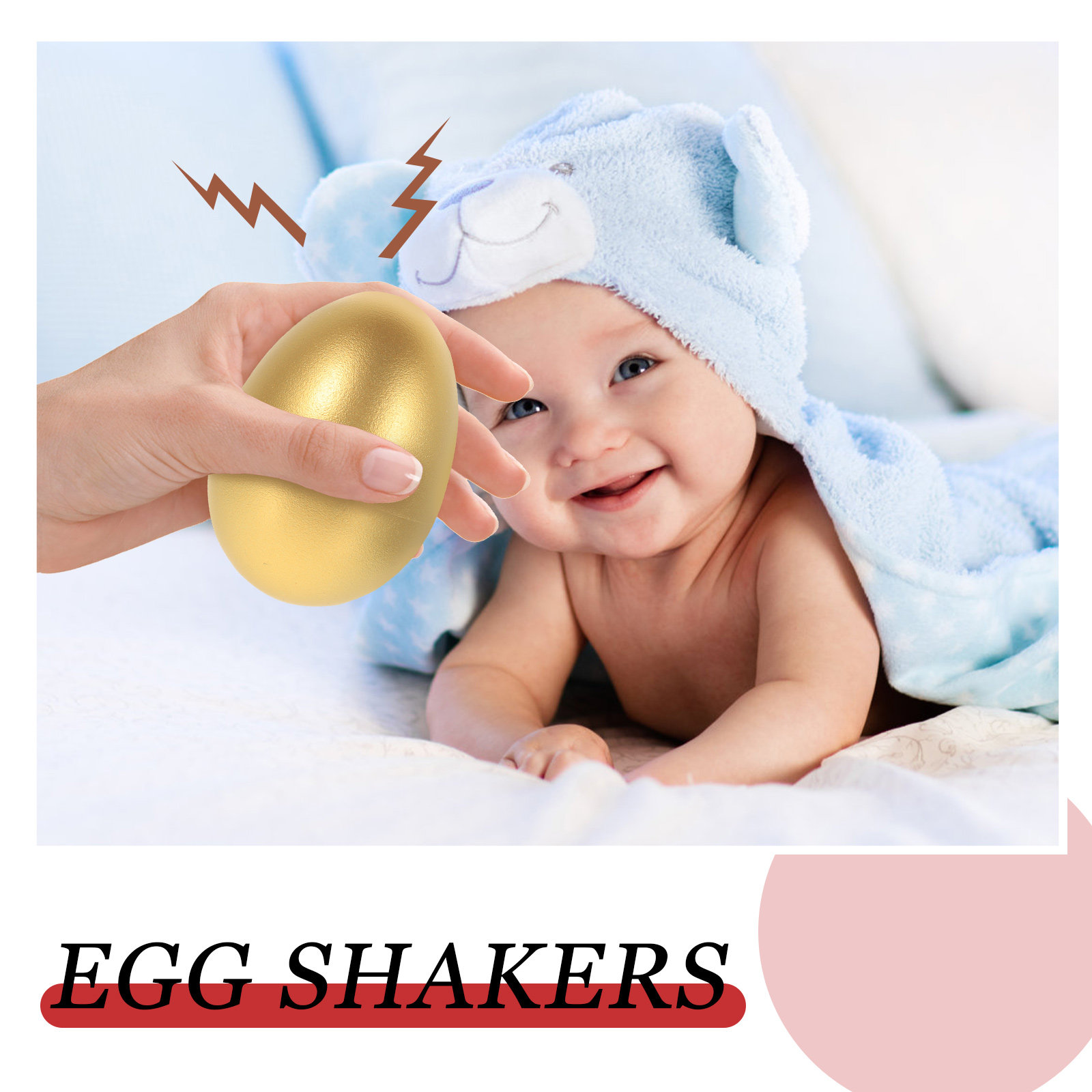 2Pcs Children Sand Egg Shakers - Musical Instrument I Play のレビューと価格