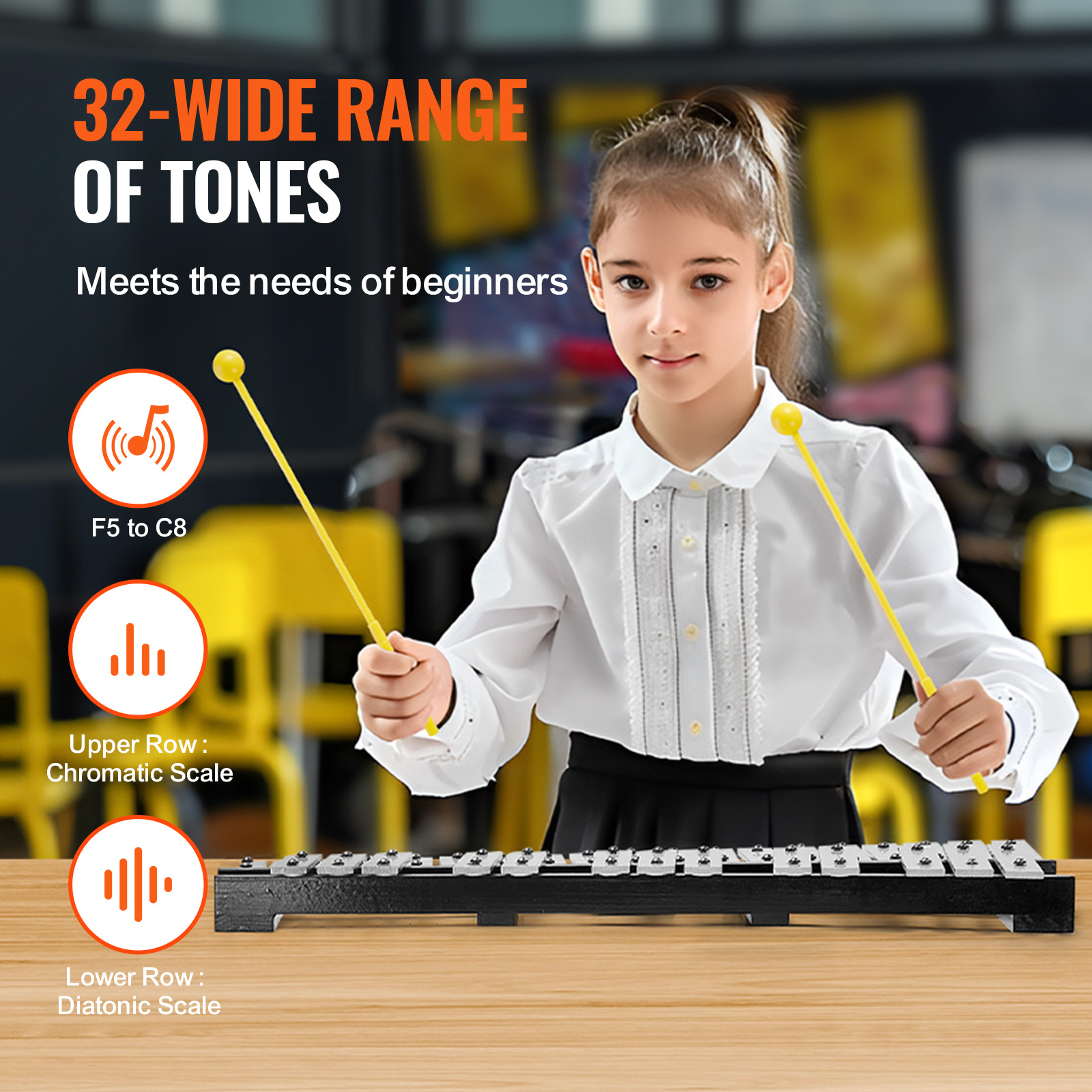 SucceBuy 32 Note Glockenspiel  - Musical Instrument Mallet のレビューと価格