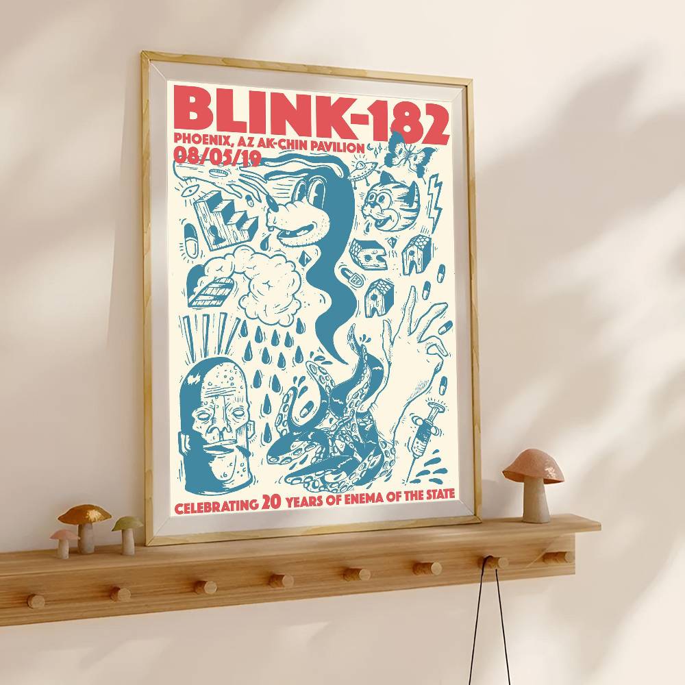 Blink-182 Rock Band Poster Wat - Musical Instrument Poster のレビューと価格