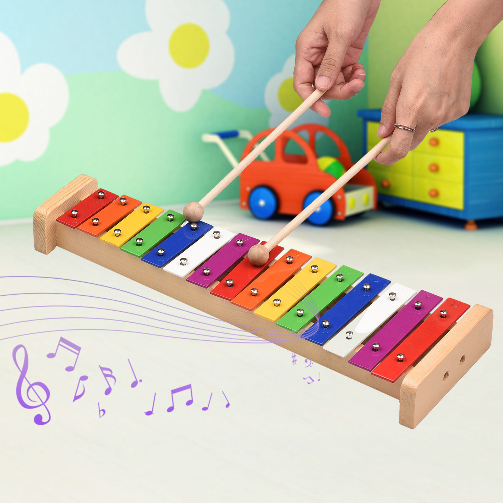 15 Note Glockenspiel Xylophone - Musical Instrument Mallet のレビューと価格