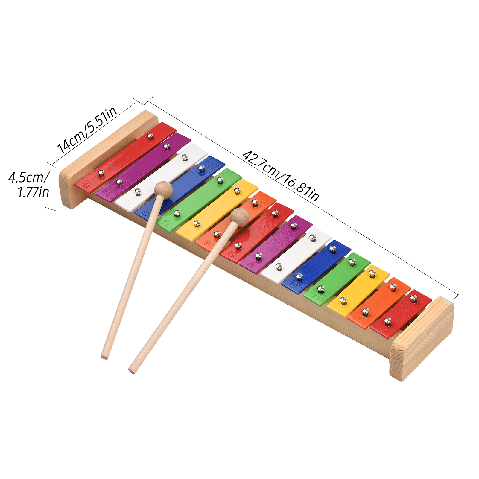 15 Note Glockenspiel Xylophone - Musical Instrument Mallet のレビューと価格