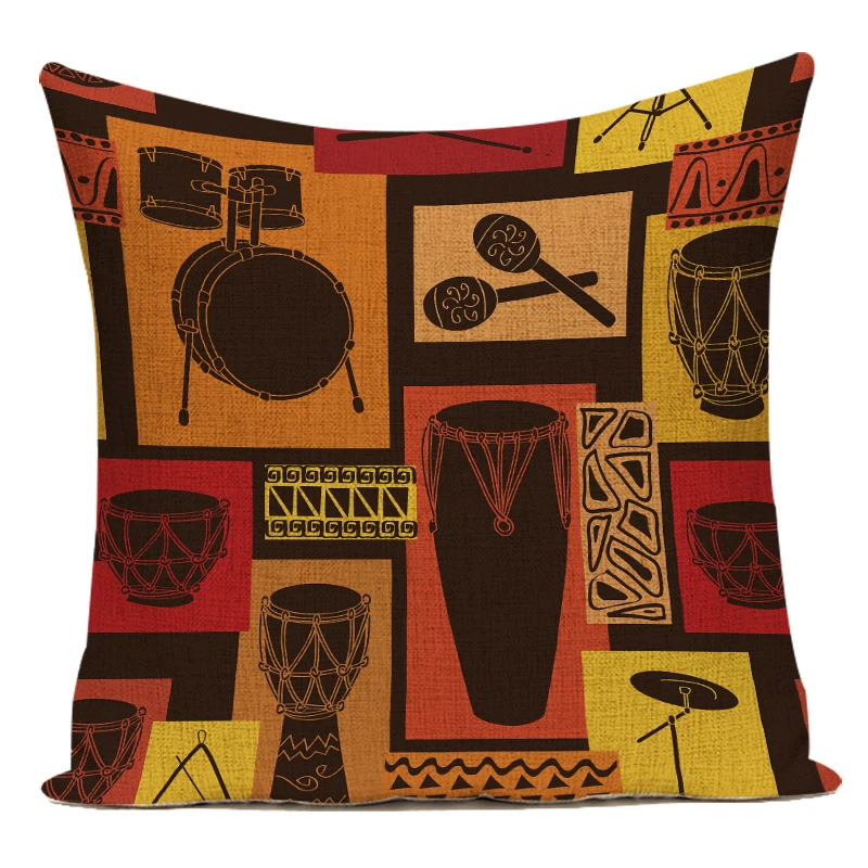 Retro African Woman Cushion Co - Musical Instrument In Africa のレビューと価格