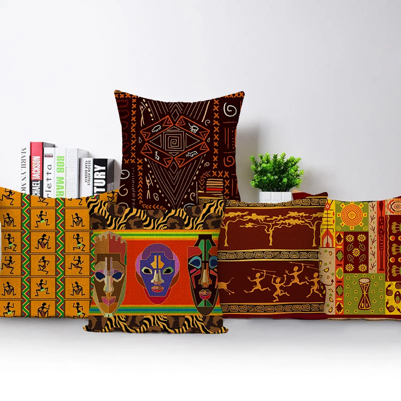 Retro African Woman Cushion Co - Musical Instrument In Africa のレビューと価格