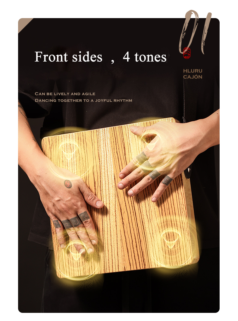 Hluru Cajon Drum for trave, Wo - Musical Instrument Kit のレビューと価格