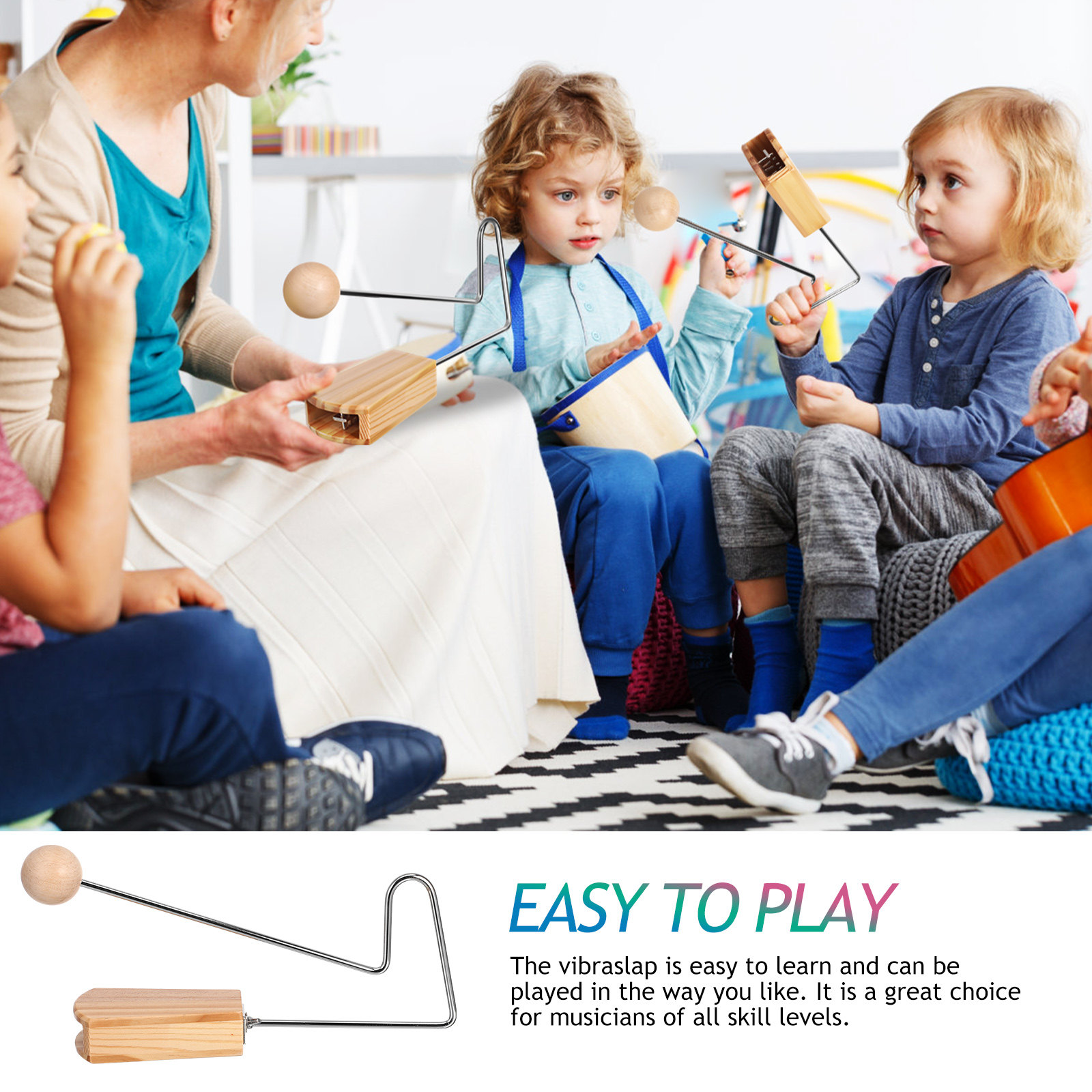 Wooden Vibraslap Musical Percu - Musical Instrument I Play のレビューと価格