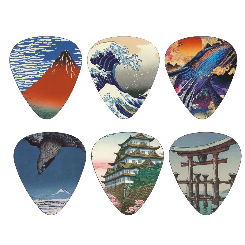 New 12pcs/set  Guitar Picks -  - Musical Instrument In Japanese のレビューと価格