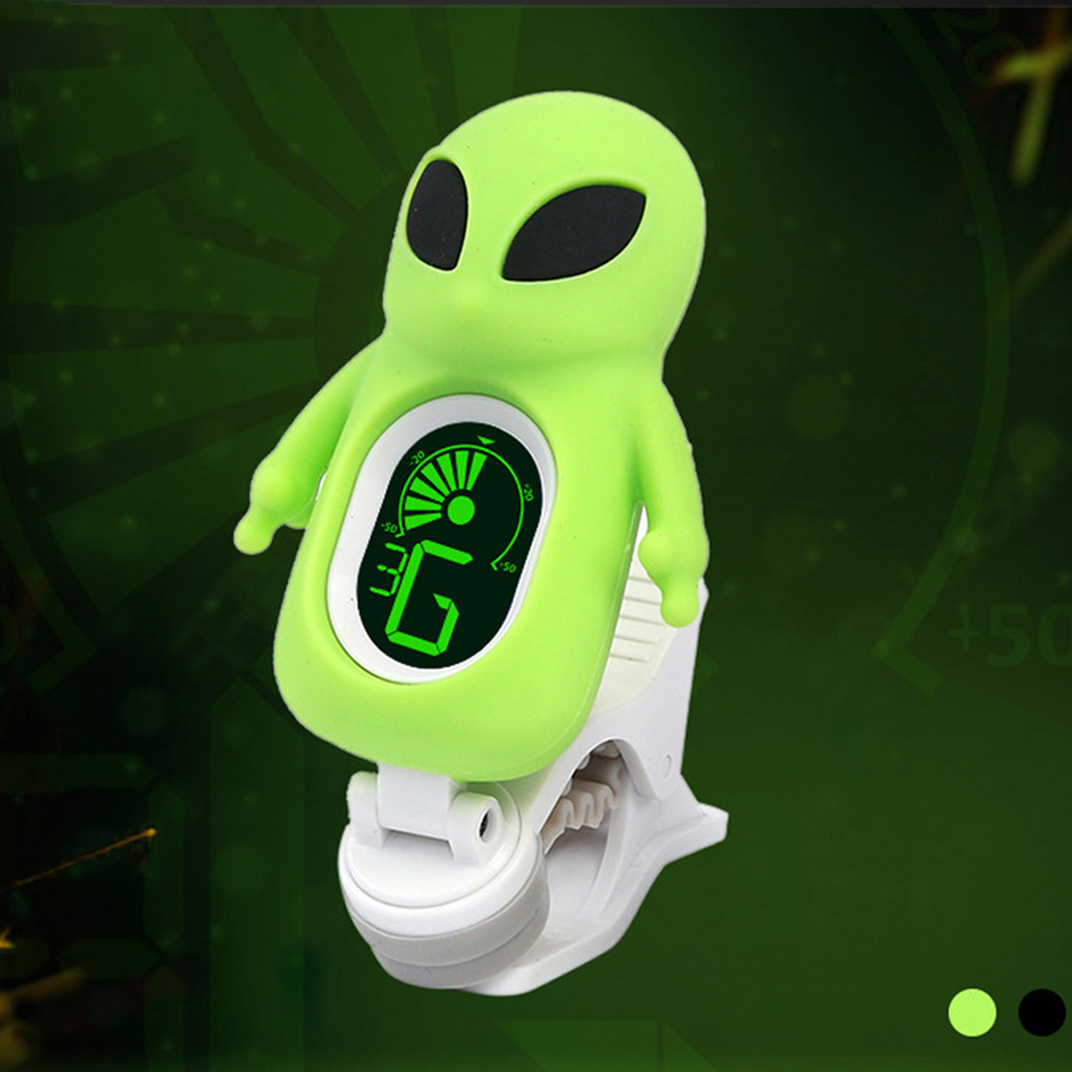 Guitar Tuner A71, Cute Alien C - Musical Instrument Art のレビューと価格