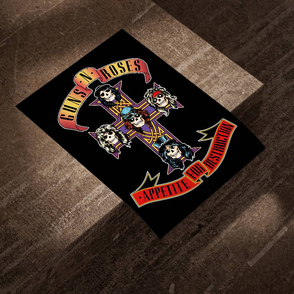 G-Guns Rock Band N R-Roses Pos - Musical Instrument Poster のレビューと価格