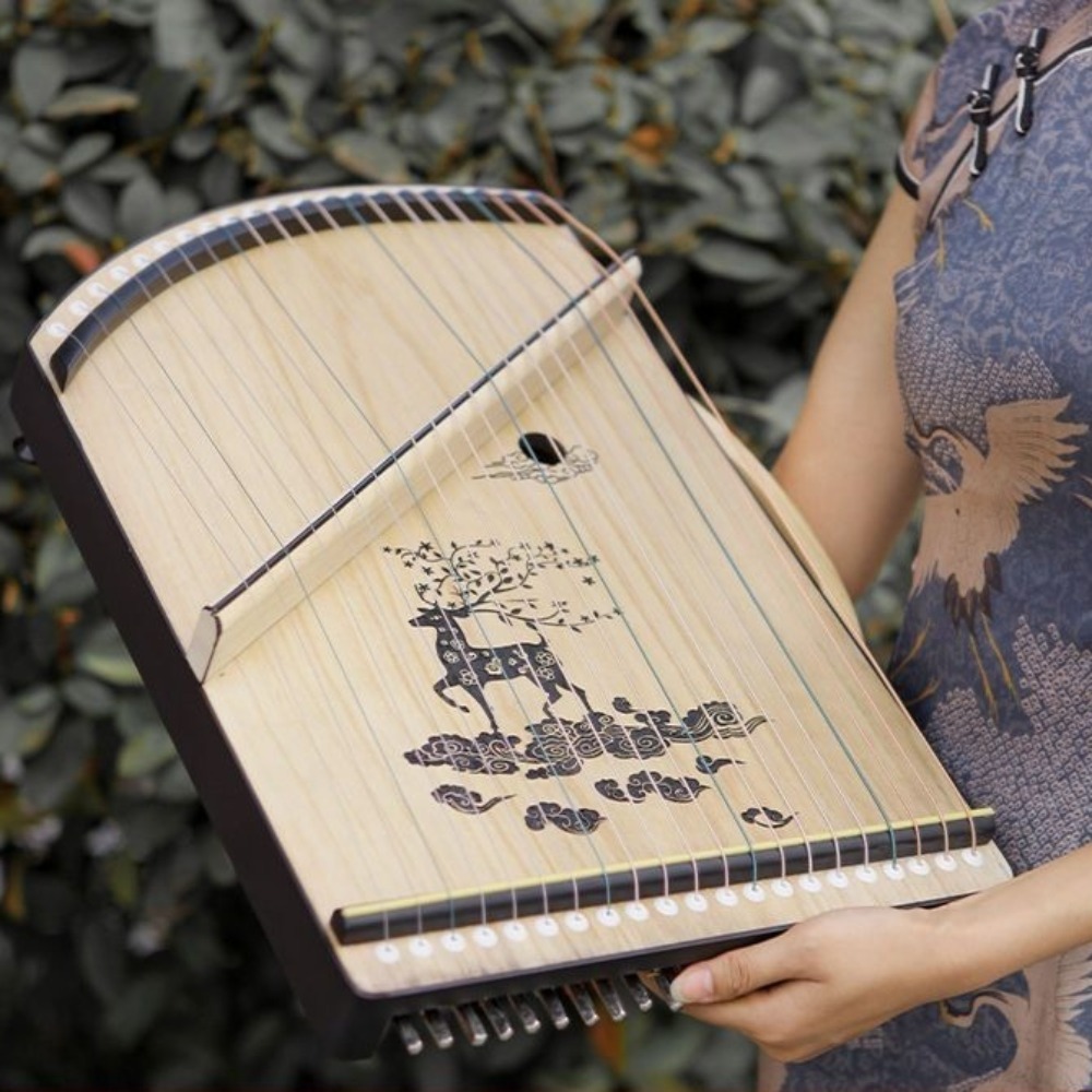 Wooden 21-string Mini Guzheng  - Musical Instrument Guzheng のレビューと価格