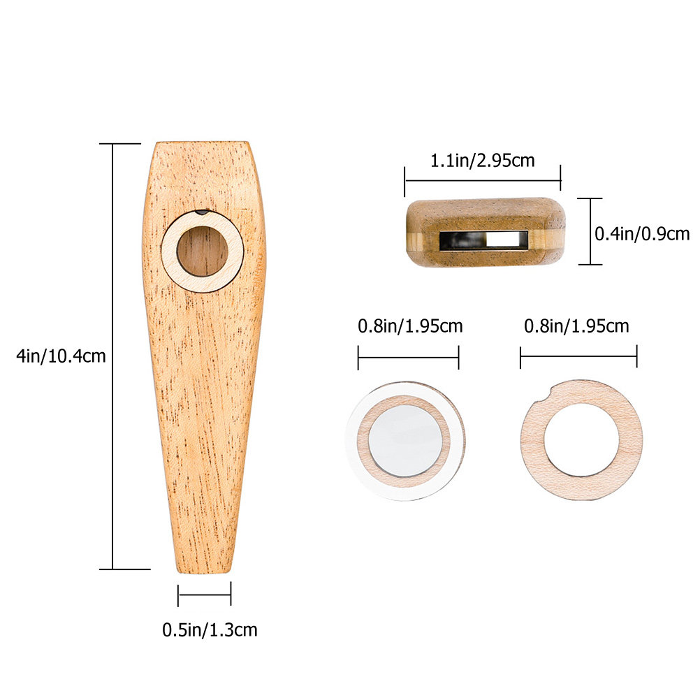 1Set Wooden Kazoo Musical Inst - Musical Instrument I Play のレビューと価格