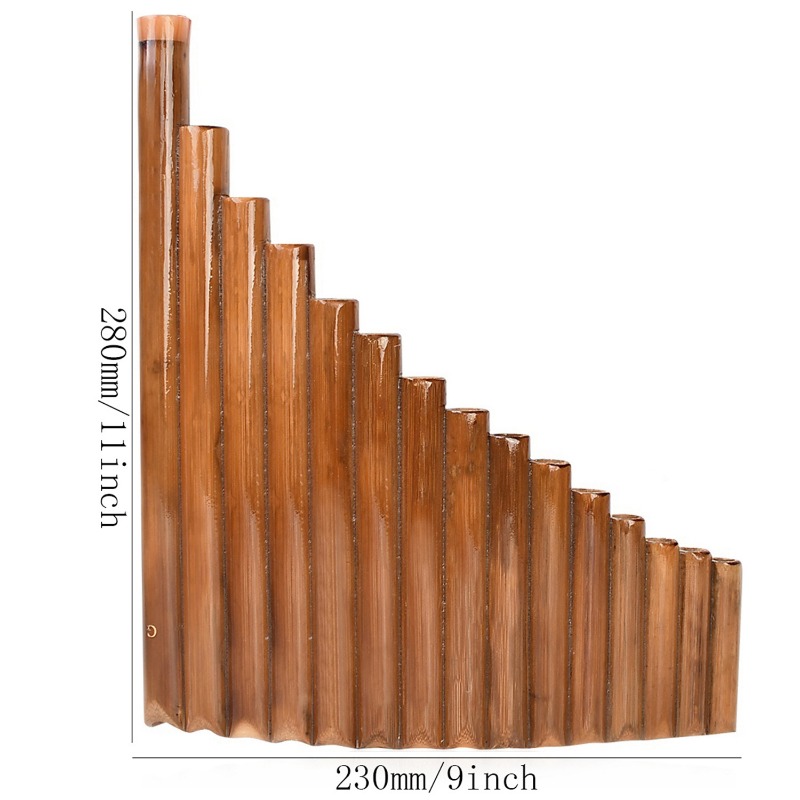 15 Pipe G Key Flute Pan Folk M - Musical Instrument Pipe のレビューと価格