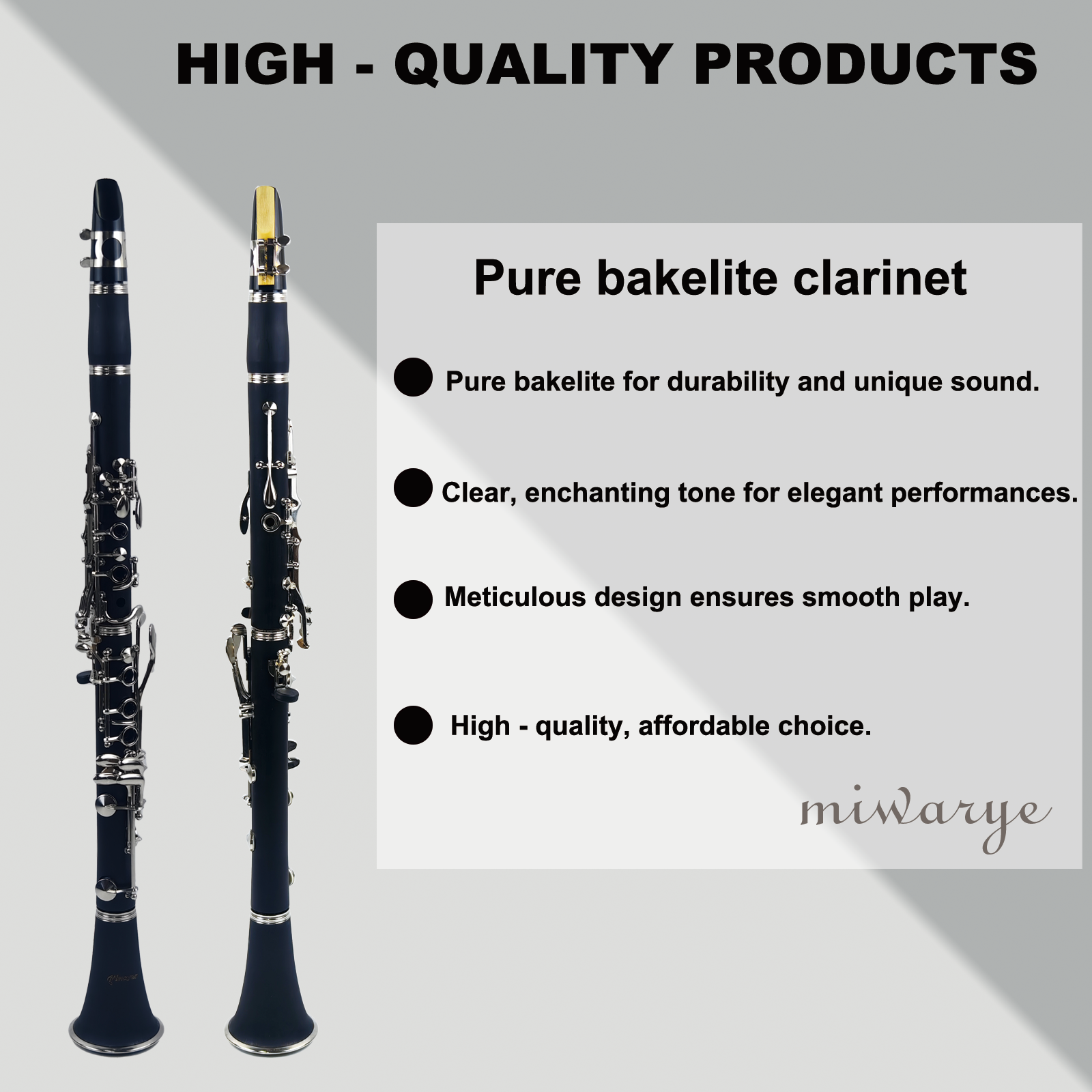 Miwayer Clarinet 17 Keys Bakel - Musical Instrument Reed のレビューと価格