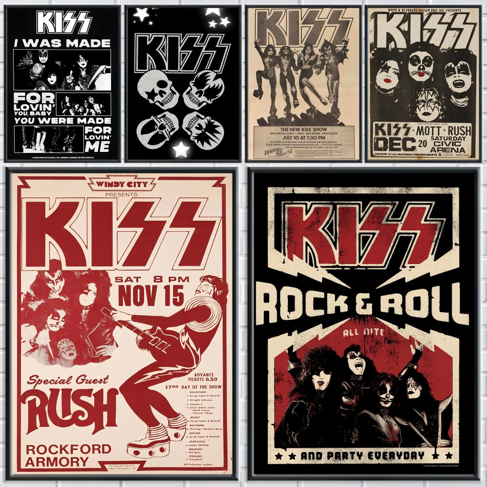 Cool K-Kiss Rock Band Poster R - Musical Instrument Poster のレビューと価格